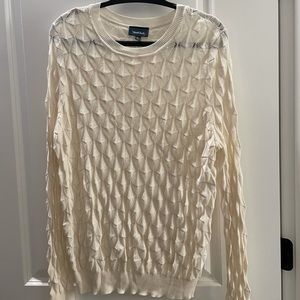 Cream textured ModCloth sweater